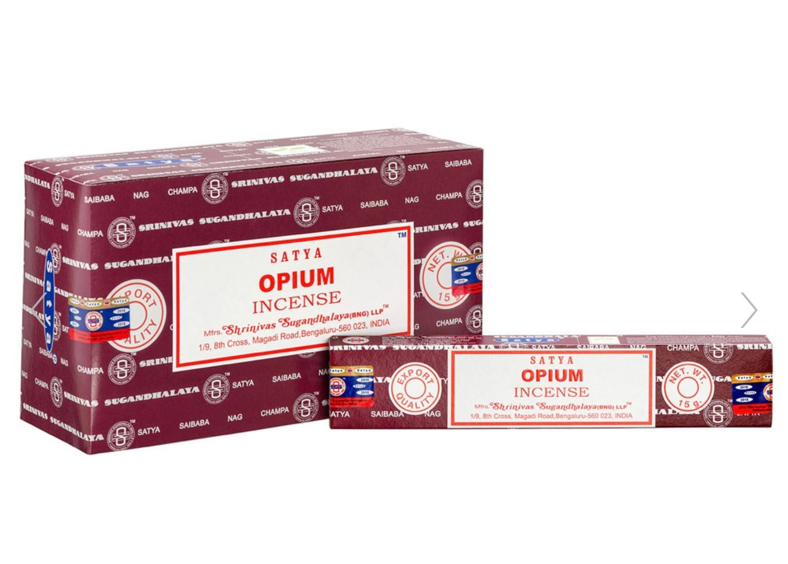 1 pack of opium incense sticks by satya
