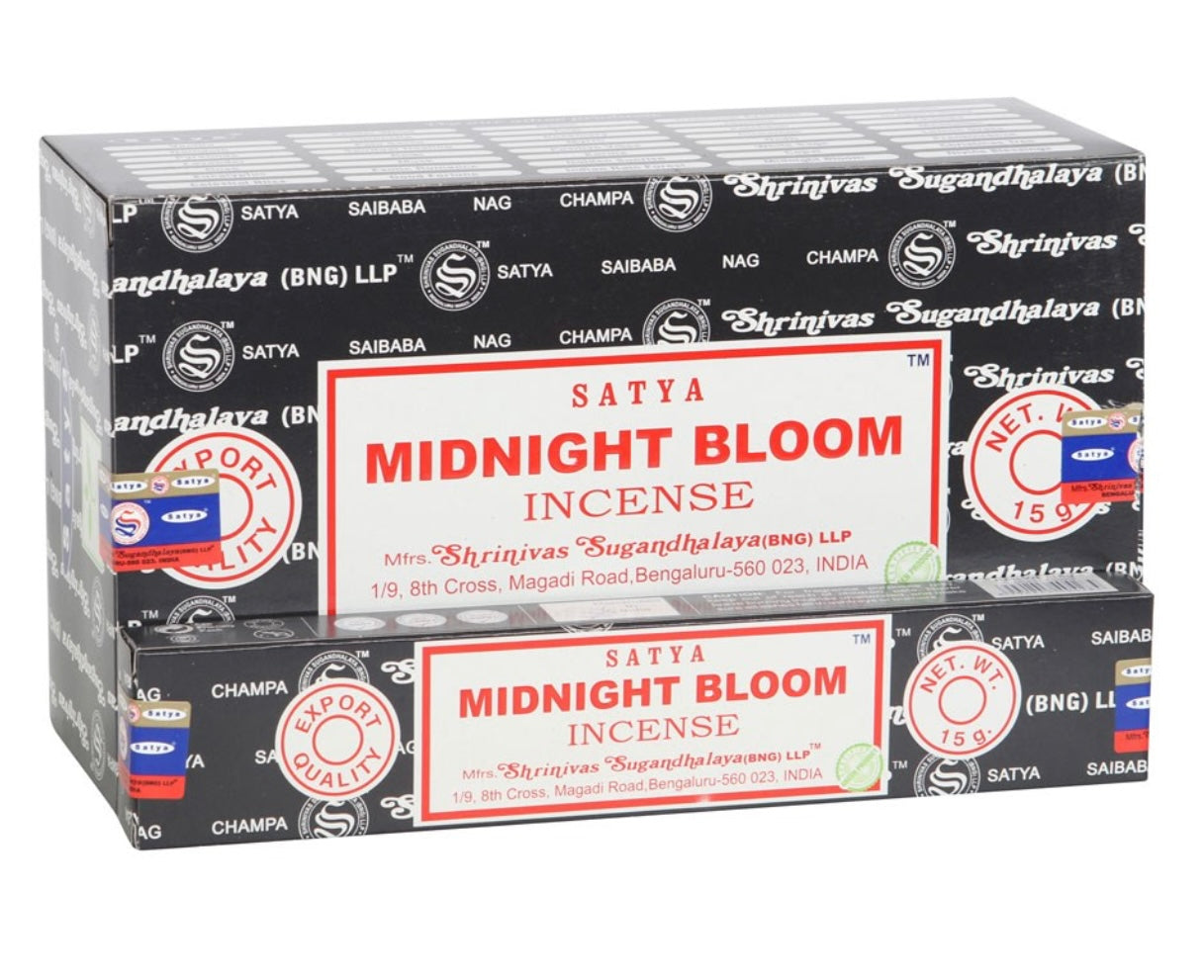 1 pack of midnight bloom incense sticks by satya