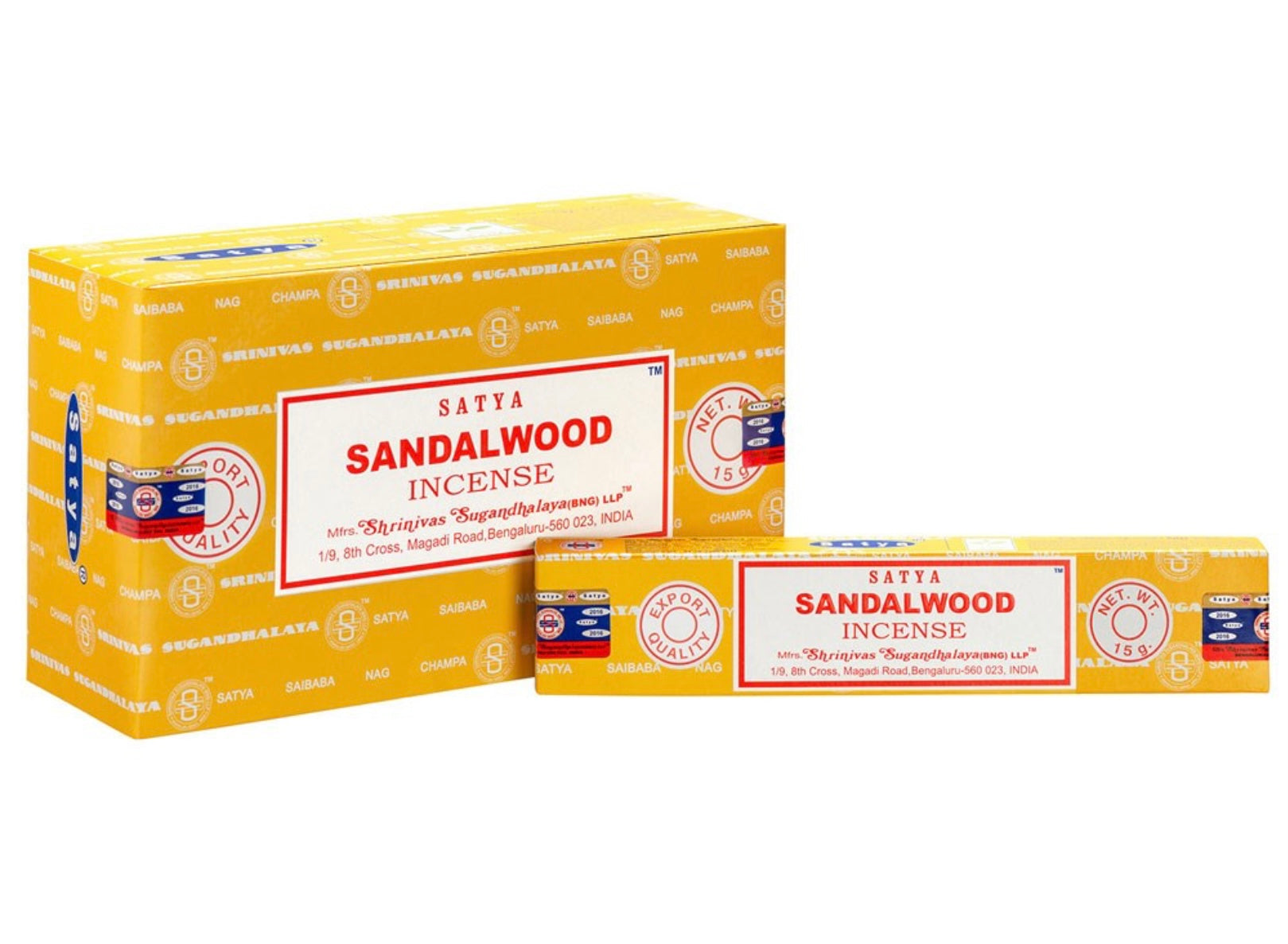 1 pack of Sandalwood  incense aticks by satya